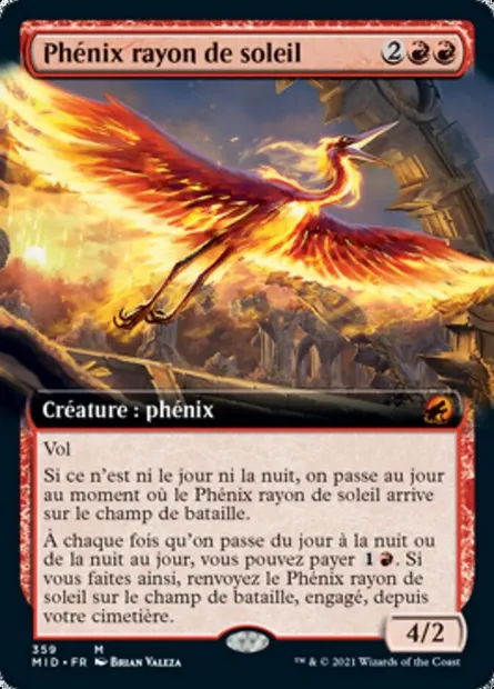 Phénix rayon de soleil, carte Magic MID 359 — extension Innistrad : chasse de minuit