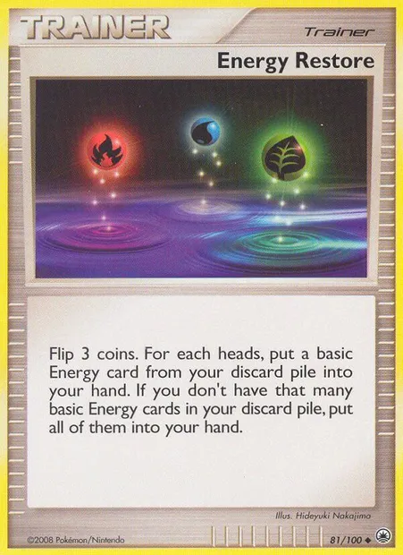 Energy Restore, Pokémon card MD 81 — Majestic Dawn set