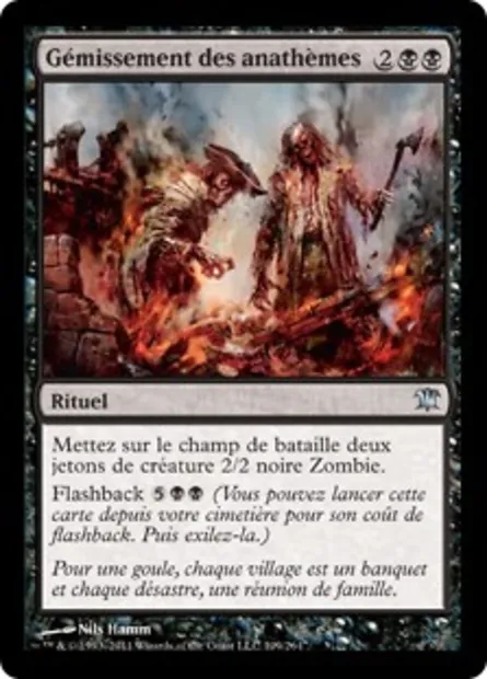 Gémissement des anathèmes, carte Magic ISD 109 — extension Innistrad
