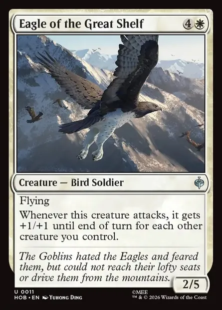 Eagle of the Great Shelf, Magic card HOB 11 — The Hobbit set