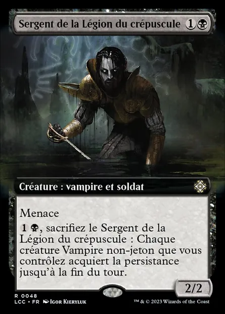 Sergent de la Légion du crépuscule, carte Magic LCC 48 — extension The Lost Caverns of Ixalan Commander
