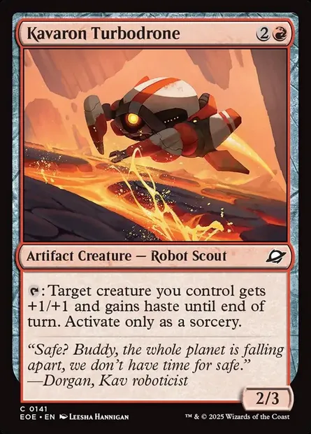 Kavaron Turbodrone, Magic card EOE 141 — Edge of Eternities set