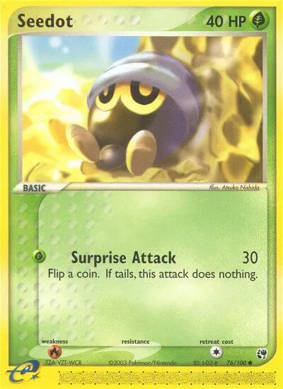 Seedot, Pokémon card SS 76 — Sandstorm set