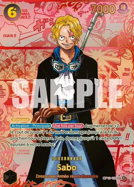 Sabo, carte One Piece OP13-120 — extension SUCCESSEURS