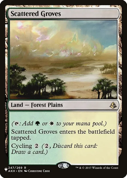 Scattered Groves, Magic card PLST AKH-247 — The List set