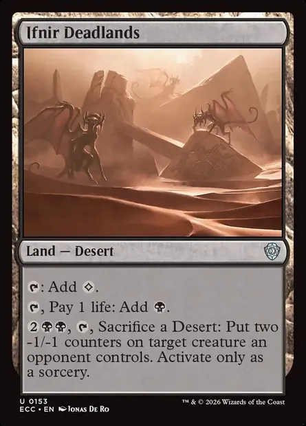 Ifnir Deadlands, Magic card ECC 153 — Lorwyn Eclipsed Commander set