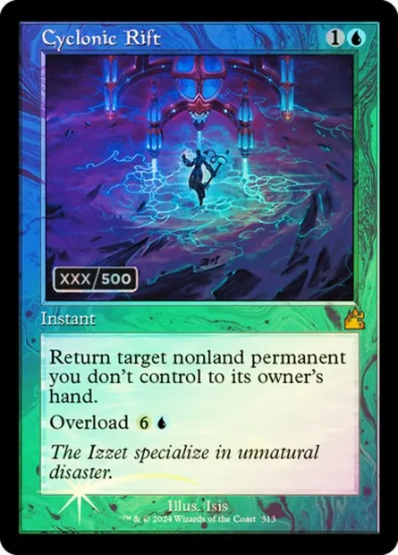 Faille cyclonique, carte Magic RVR 313z — extension Ravnica Remastered