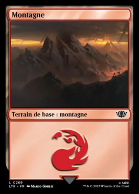 Montagne, carte Magic LTR 269 — extension Le Seigneur des Anneaux : chroniques de la Terre du Milieu