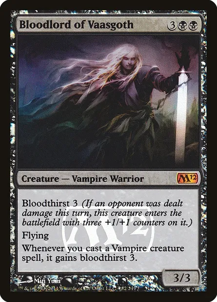 Bloodlord of Vaasgoth, Magic card PM12 82★ — Magic 2012 Promos set
