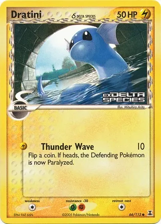 Dratini δ Delta Species, Pokémon card TDX 066-3 — Theme Deck & Blisters Exclusives set