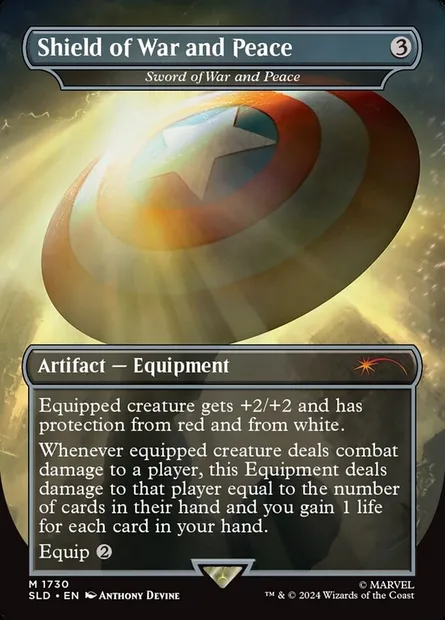 Épée de guerre et de paix, carte Magic SLD 1730 — extension Secret Lair Drop