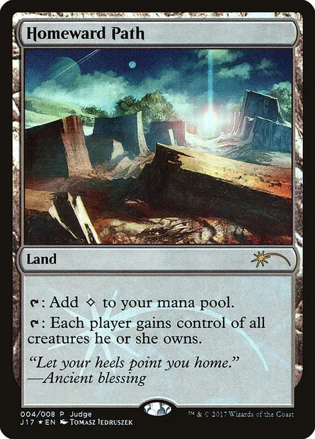 Homeward Path, Magic card J17 4 — Judge Gift Cards 2017 set