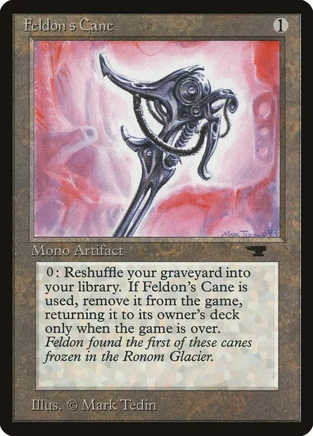 Feldon's Cane, Magic card ATQ 50 — Antiquities set