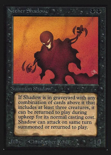 Nether Shadow, Magic card CED 117 — Collectors' Edition set