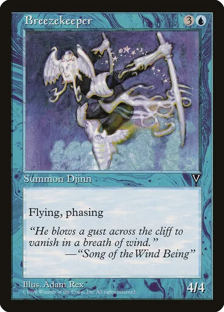 Breezekeeper, Magic card VIS 27 — Visions set