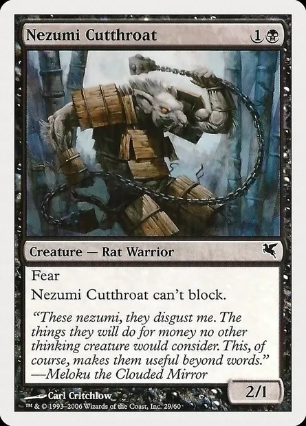Nezumi Cutthroat, Magic card PHUK 29 — Hachette UK set