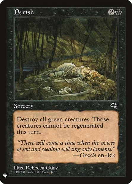 Perish, Magic card PLST TMP-147 — The List set