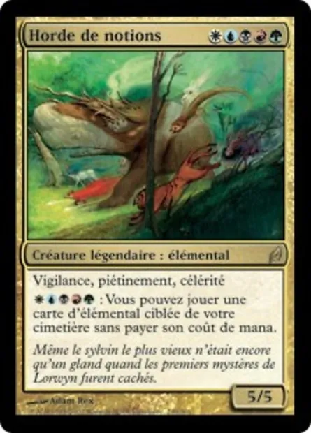 Horde de notions, carte Magic LRW 249 — extension Lorwyn