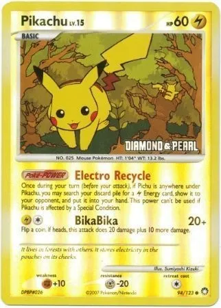 Pikachu Lv.15, Pokémon card RET 094 — Retail Exclusive Promos set