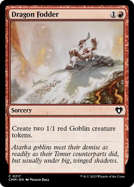 Dragon Fodder, Magic card CMM 217 — Commander Masters set