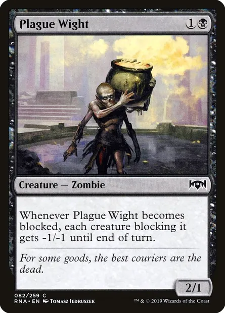 Plague Wight, Magic card RNA 82 — Ravnica Allegiance set