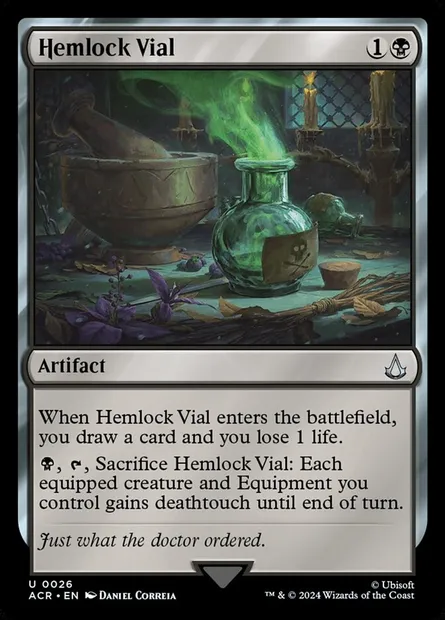 Hemlock Vial, Magic card ACR 26 — Assassin's Creed set
