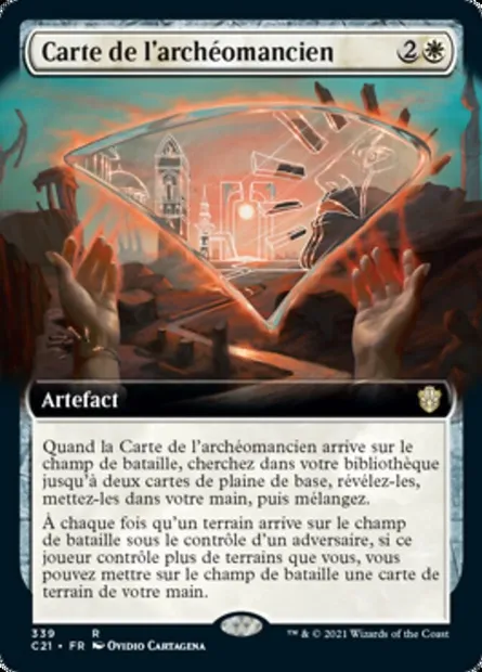 Carte de l'archéomancien, carte Magic C21 339 — extension Commander 2021