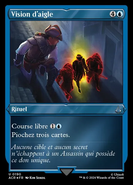 Vision d'aigle, carte Magic ACR 190 — extension Assassin's Creed