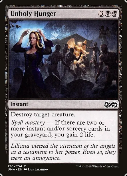 Faim impie, carte Magic UMA 120 — extension Ultimate Masters