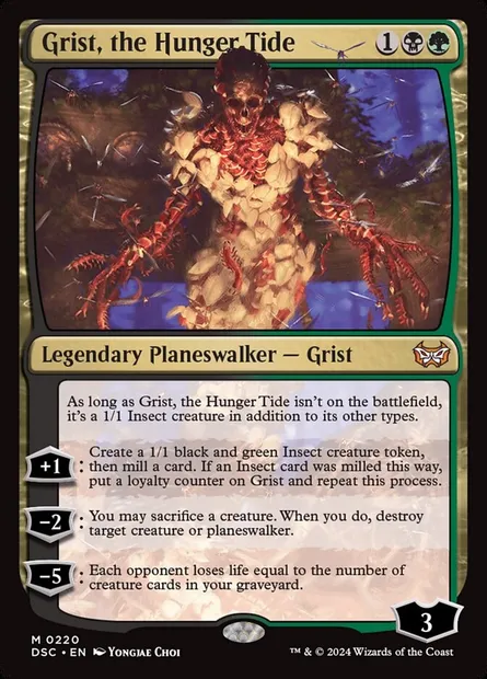 Grist, the Hunger Tide, Magic card DSC 220 — Duskmourn: House of Horror Commander set