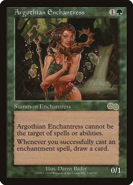 Enchanteresse Argothienne, carte Magic USG 234 — extension Epopée d'Urza