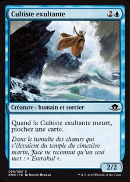 Cultiste exultante, carte Magic EMN 59 — extension La lune hermétique