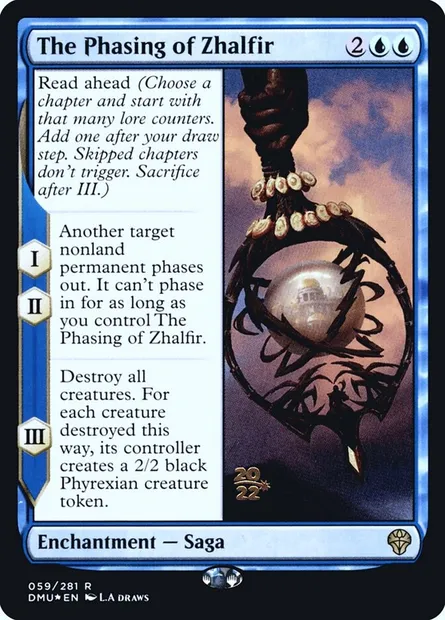 Le déphasage de Zhalfir, carte Magic PDMU 59s — extension Dominaria United Promos