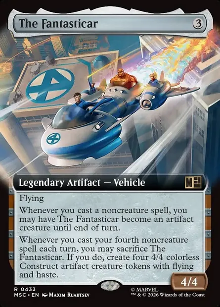 The Fantasticar, Magic card MSC 433 — Marvel Super Heroes Commander set