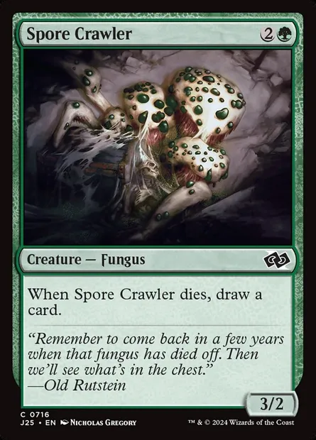 Spore Crawler, Magic card J25 716 — Foundations Jumpstart set