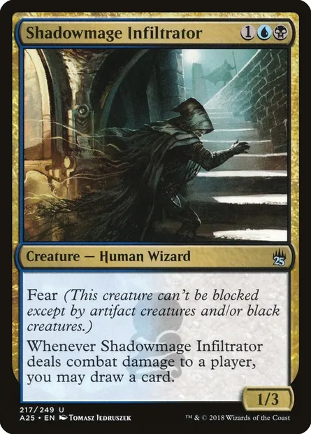 Shadowmage Infiltrator, Magic card A25 217 — Masters 25 set