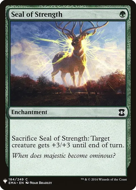Sceau de force, carte Magic PLST EMA-184 — extension The List
