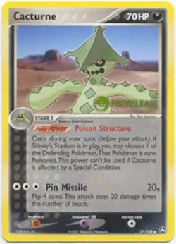 Cacturne, Pokémon card PRE 027 — Prerelease Promos set