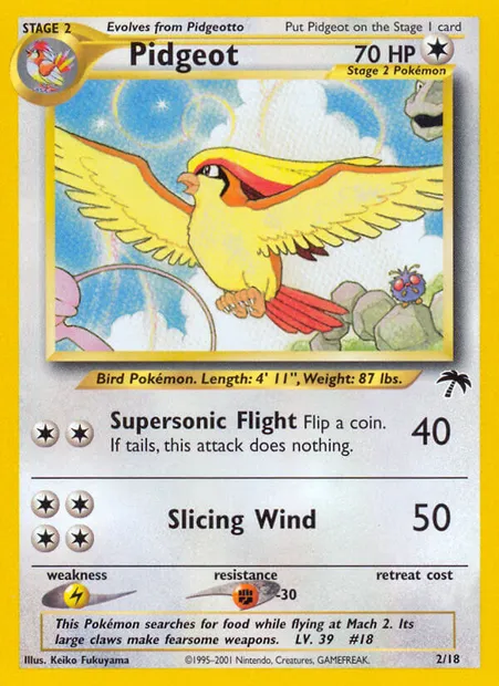Roucarnage, carte Pokémon SI 2 — extension Southern Islands