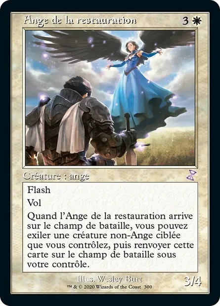 Ange de la restauration, carte Magic TSR 300 — extension Spirale Temporelle Remastered