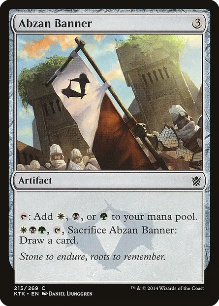 Abzan Banner, Magic card KTK 215 — Khans of Tarkir set