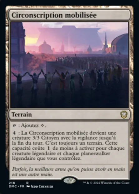 Circonscription mobilisée, carte Magic DMC 218 — extension Dominaria United Commander
