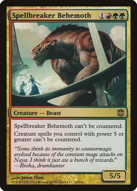 Spellbreaker Behemoth, Magic card ARB 60 — Alara Reborn set