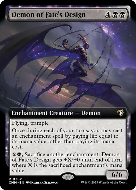 Demon of Fate's Design, Magic card CMM 762 — Commander Masters set