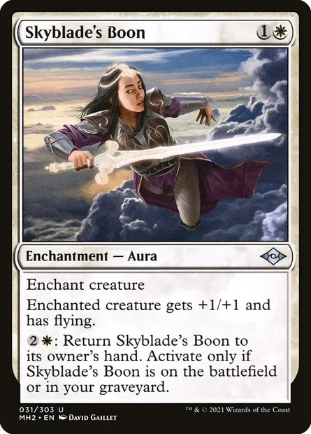 Skyblade's Boon, Magic card MH2 31 — Modern Horizons 2 set