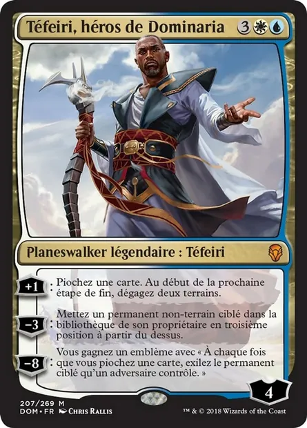 Téfeiri, héros de Dominaria, carte Magic DOM 207 — extension Dominaria