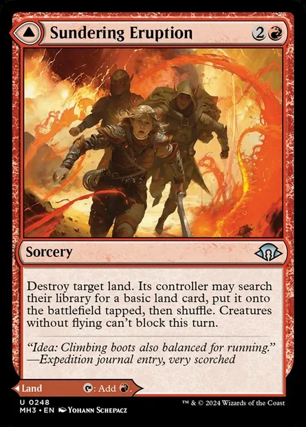 Sundering Eruption // Volcanic Fissure, Magic card MH3 248 — Modern Horizons 3 set