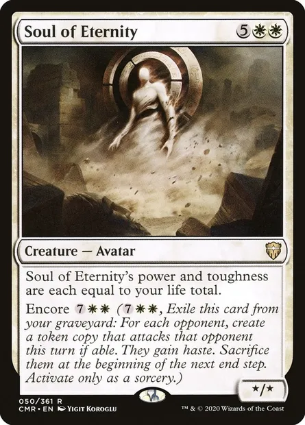 Soul of Eternity, Magic card CMR 50 — Commander Legends set