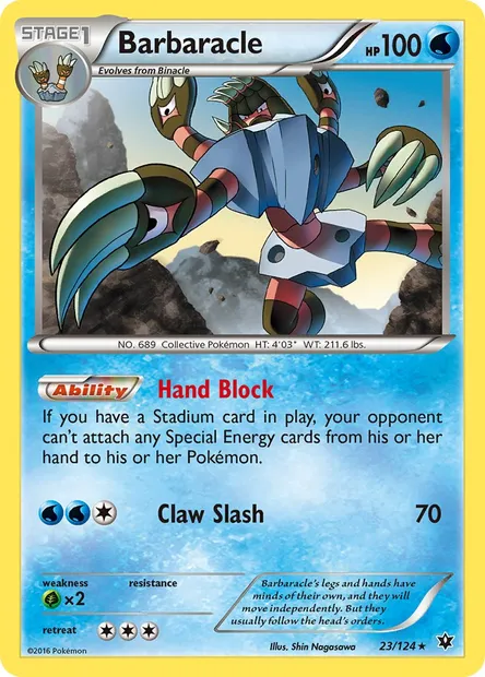 Barbaracle, Pokémon card FCO 23 — Fates Collide set