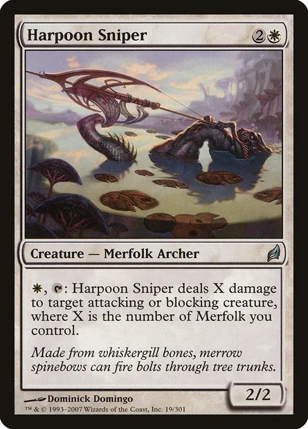 Harpoon Sniper, Magic card LRW 19 — Lorwyn set